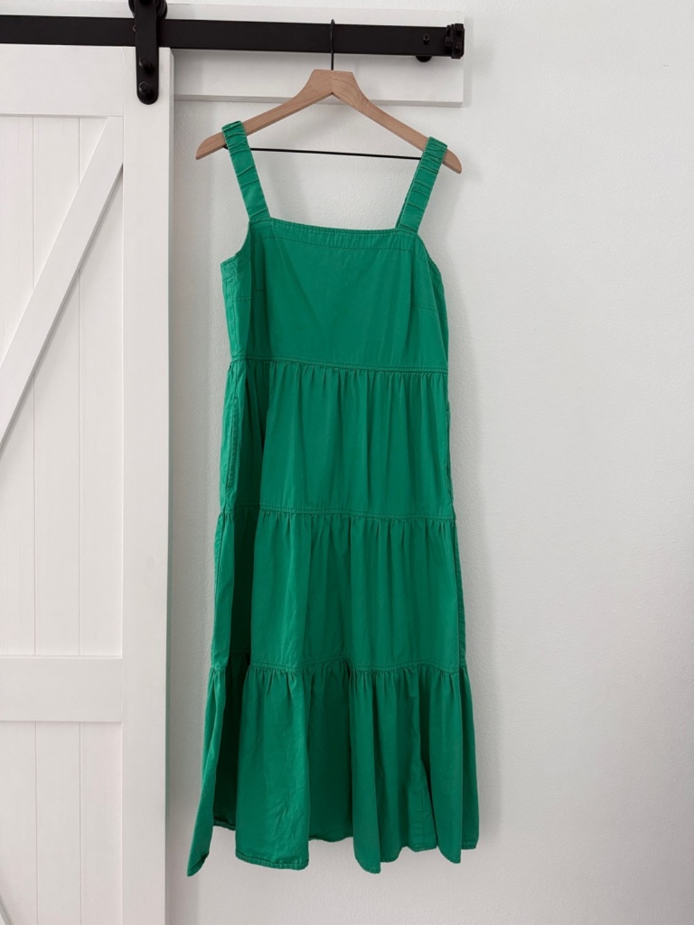 Green Tiered Sundress - Women Dresses
